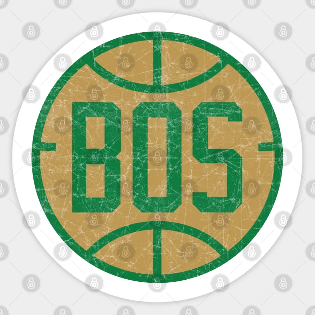 Boston Vintage Basketball Sticker by WalkDesigns